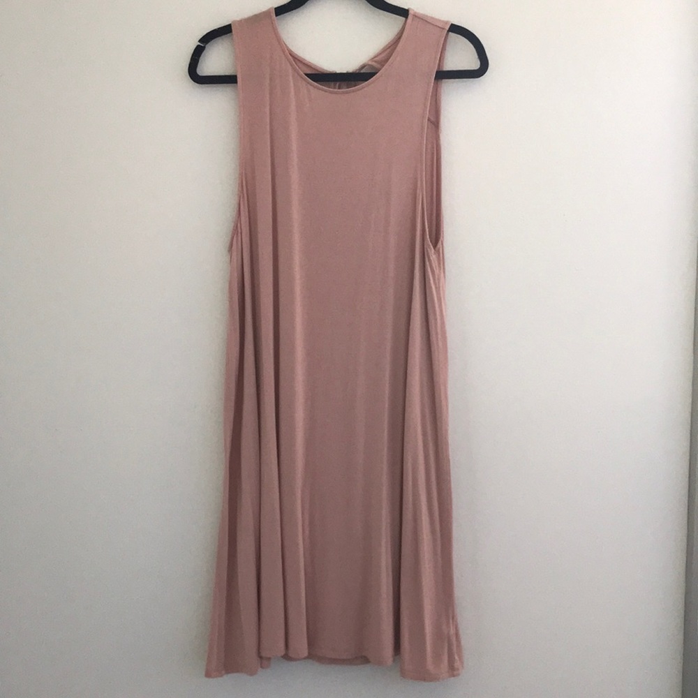 Light pink t-shirt dress